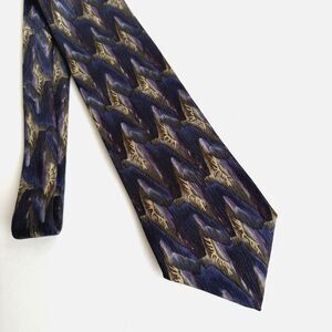 Vintage Christopher Reeve Mens Necktie Ted Danson Tie USA Silk Necktie